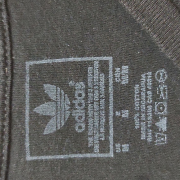 Adidas Women's Black SS Graphic Tee Grey & Gold Shimmer Adidas SpellOut Trefoil - Picture 4 of 5